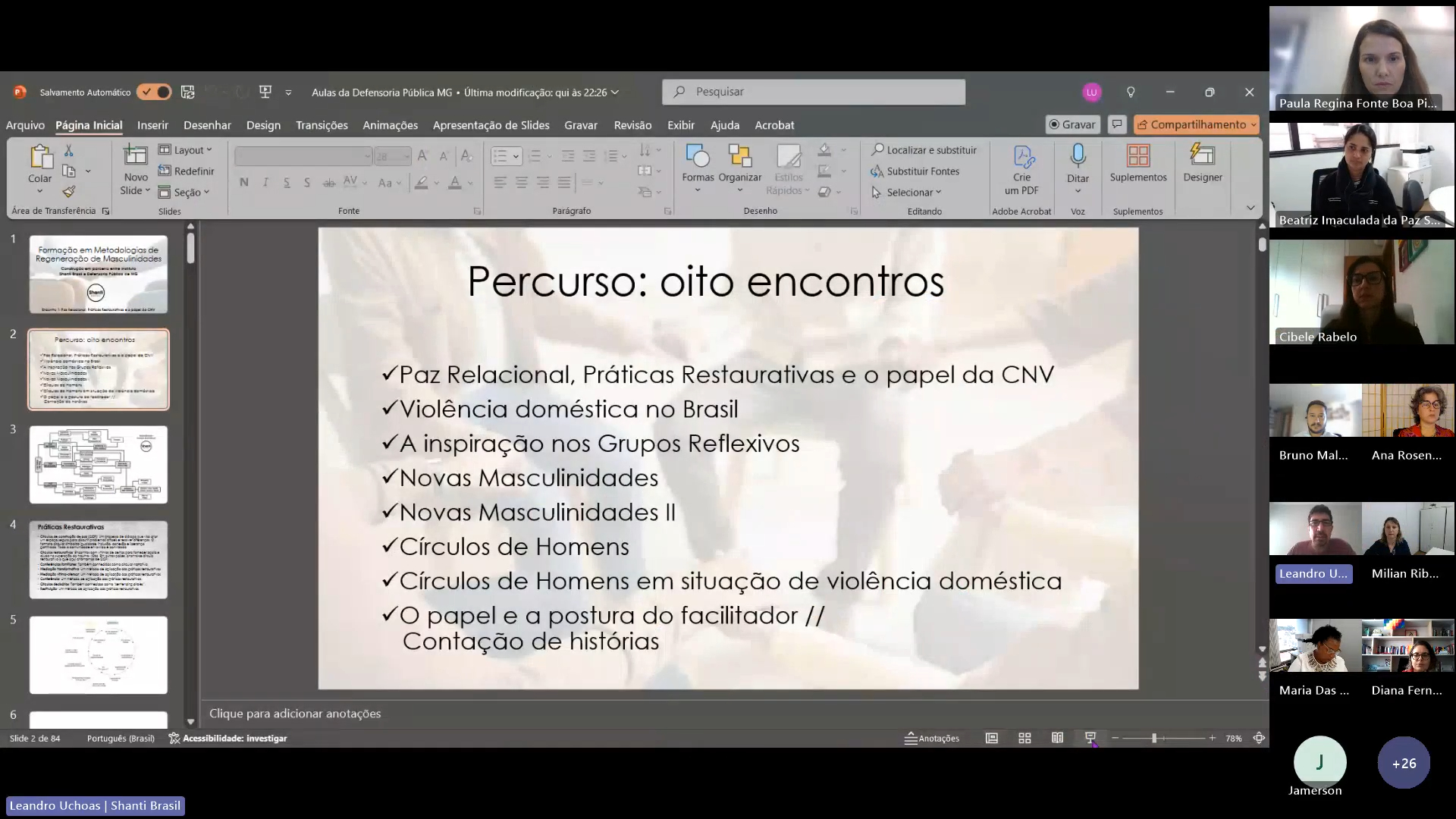 Defensoria Pública inicia curso sobre ressignificação de masculinidades